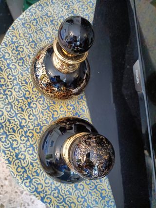 Figuras de porcelana y juego de tocador 12€