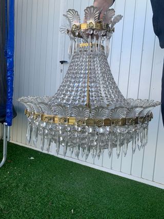 Lampara de cristal de roca