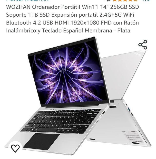 WOZIFAN ORDENADOR PORTÁTIL WIN 11