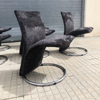 Sillas vintage Calla, Pompeo Fumagalli 70s Italia