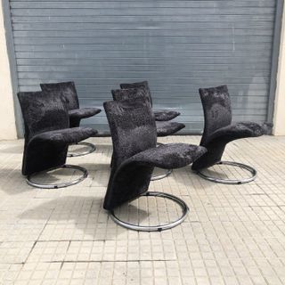 Sillas vintage Calla, Pompeo Fumagalli 70s Italia