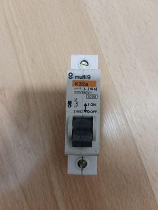 Magnetotérmico 1 polo 15A