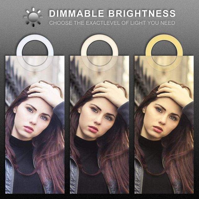 Luce anello, ring light dimmerabile