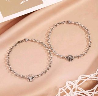 Pulsera pareja SPIDERMAN acero inoxidable