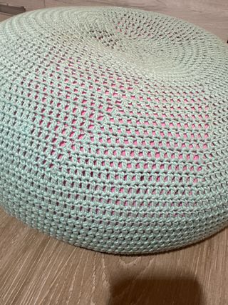 Pouf hecho a mano 