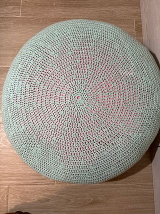 Pouf hecho a mano 