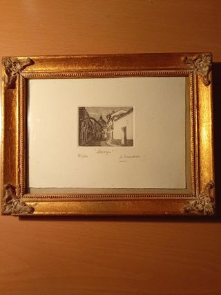 Antiguo grabado de A. Macarrón 
