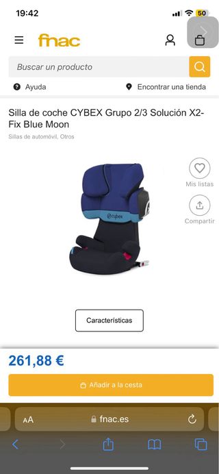Cybex Solution X2-Fix grupo 2/3