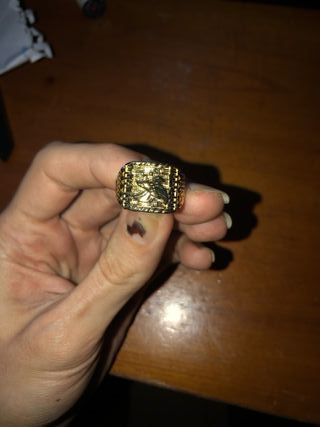 Sello/Anillo Bañado den Oro de muy buena calidad