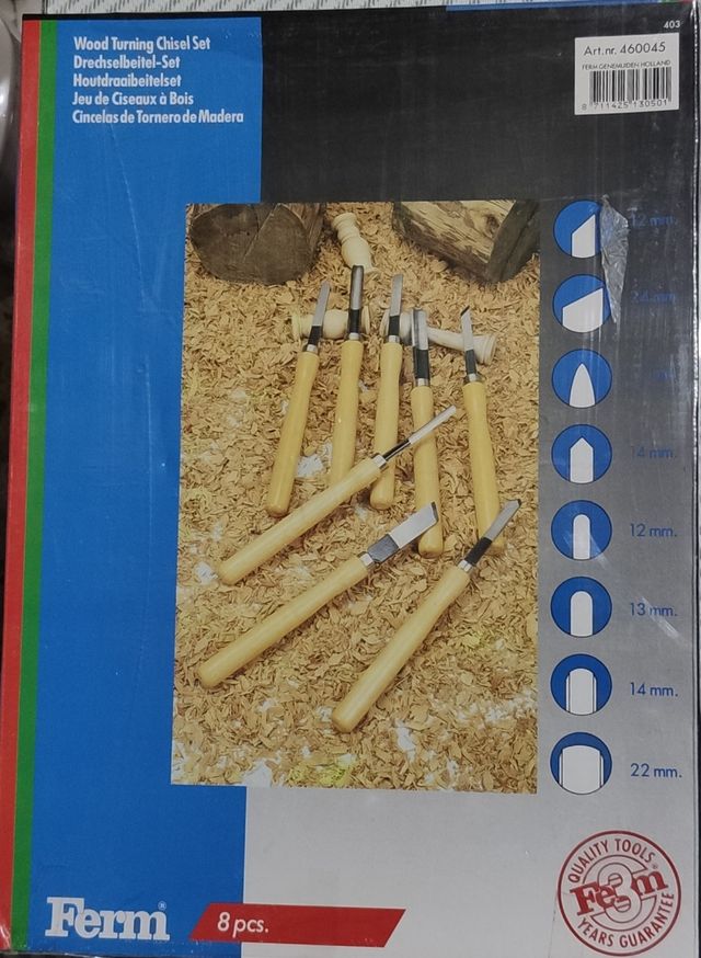 Juego de gubias madera