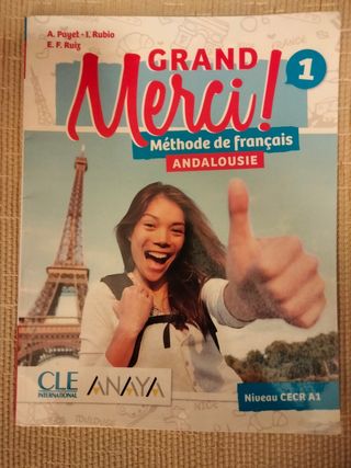Libro de francés Grande  Merci!