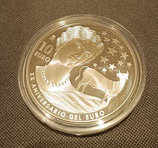 Moneda de plata 10 €