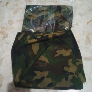 pañuelo pareo de gasa verde camuflaje, nuevo