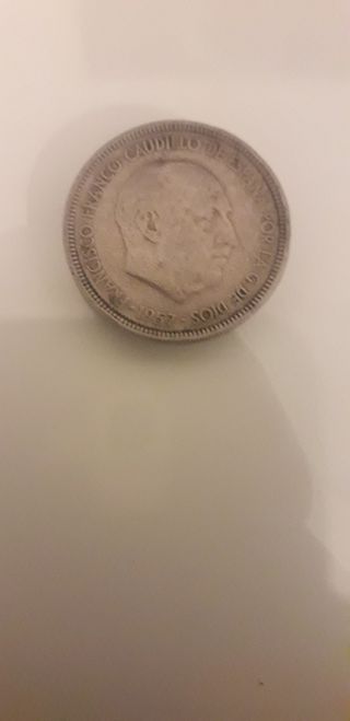 Moneda de 5 pesetas 1957