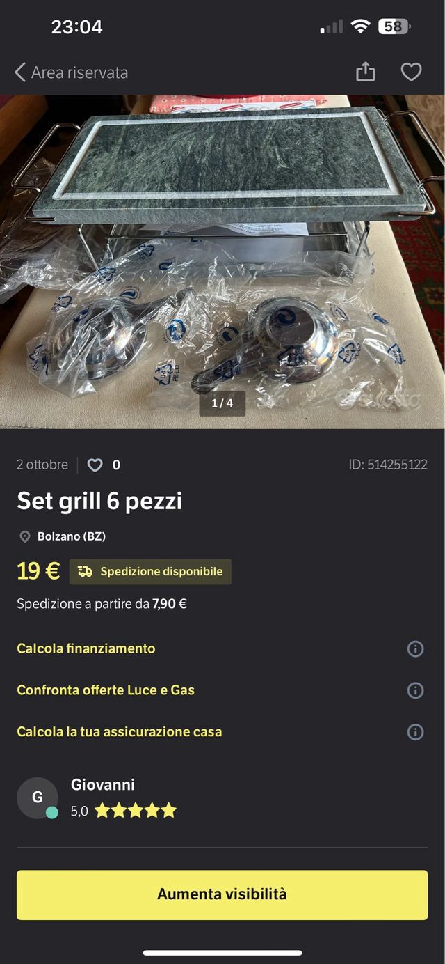 Set grill con pietra ollare