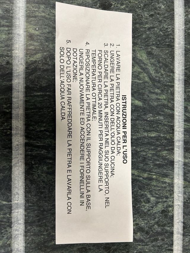 Set grill con pietra ollare