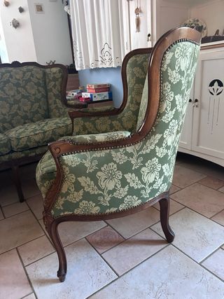 SET DIVANO E DUE POLTRONE STILE BAROCCO VINTAGE