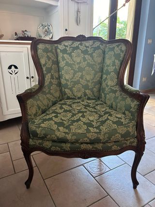 SET DIVANO E DUE POLTRONE STILE BAROCCO VINTAGE