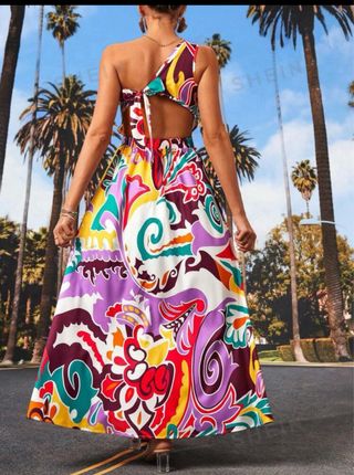 Vestido estampado fiesta