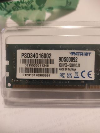 PATRIOT 4GB Ddr3 1600 cl11