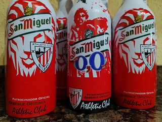 Botellines 'vacíos' del Athletic Bilbao