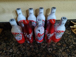 Botellines 'vacíos' del Athletic Bilbao