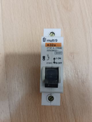 Magnetotérmico 1 polo 10A