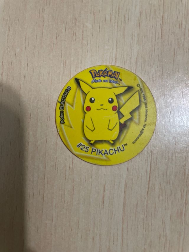 Tazo Pikachu en castellano