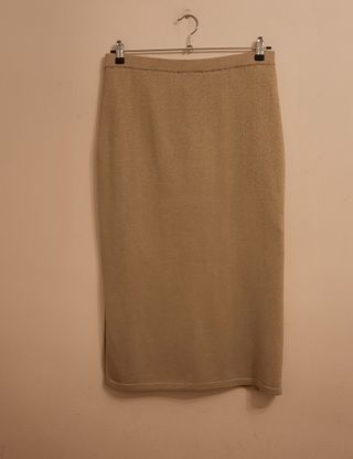 Falda dorada talla grande 