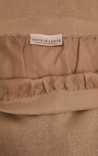 Falda dorada talla grande 