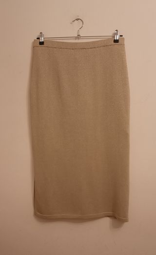 Falda dorada talla grande 