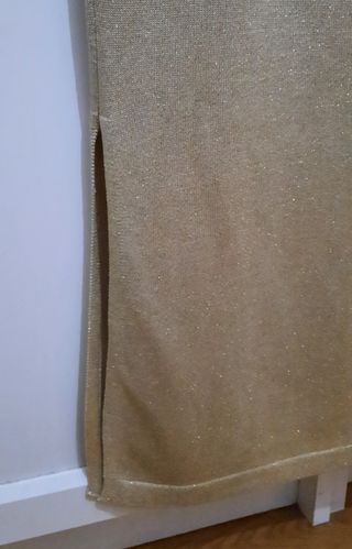 Falda dorada talla grande 