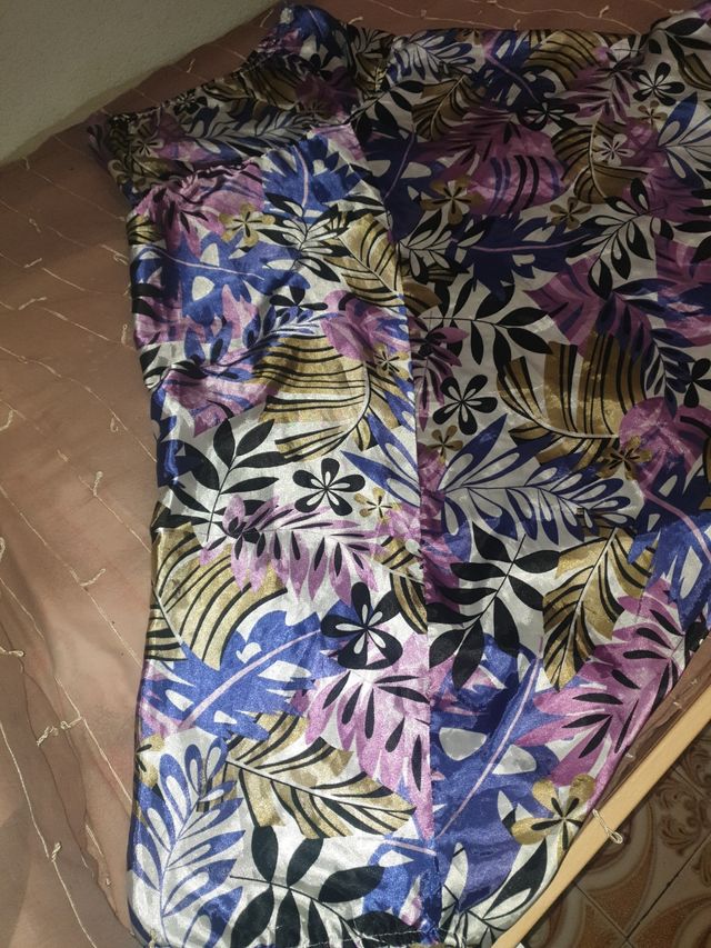 Kimono falda pantalon seda virgen