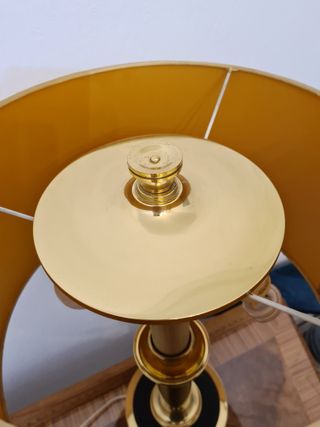 Lampara Mesa Clásica de Bronce Vintage Sobremesa