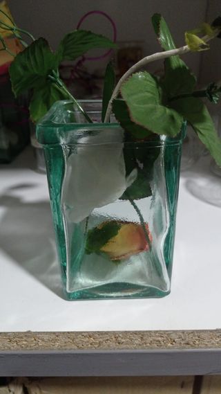 32 Jarrones de vidrio templado florero.