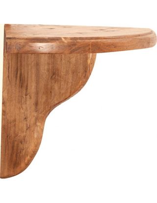 Mensola angolare da parete in legno massello di ti
