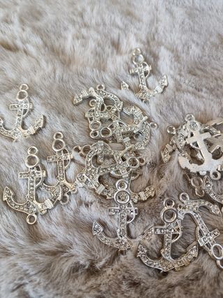 Abalorios,charms,conectores,ancla marina