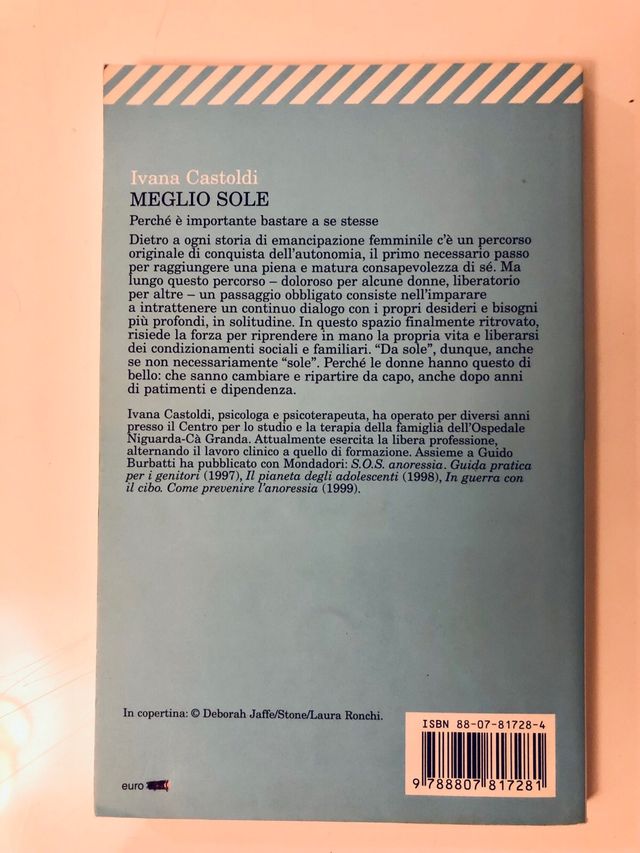 Libro Meglio Sole di Ivana Castoldi