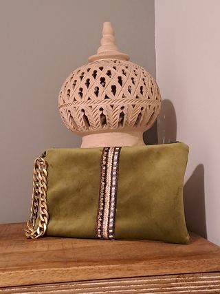 Clutch bolso de mano terciopelo