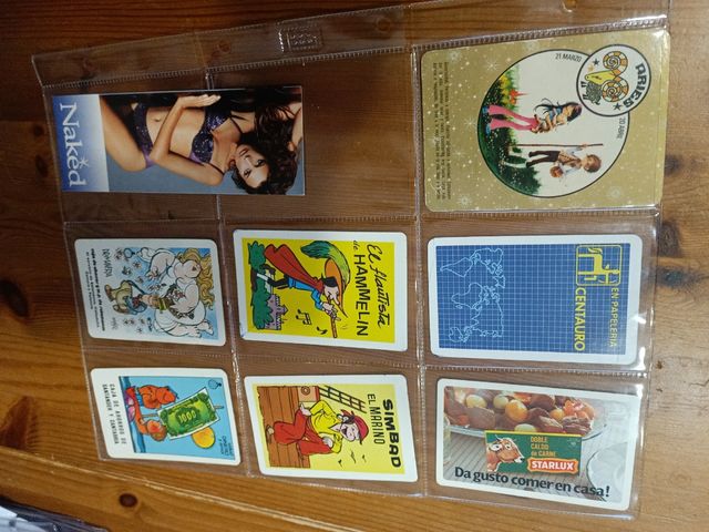 Lote calendarios de bolsillo