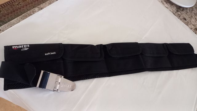 Cinturón Lastre con Bolsillos Mares NUEVO SIN USO.