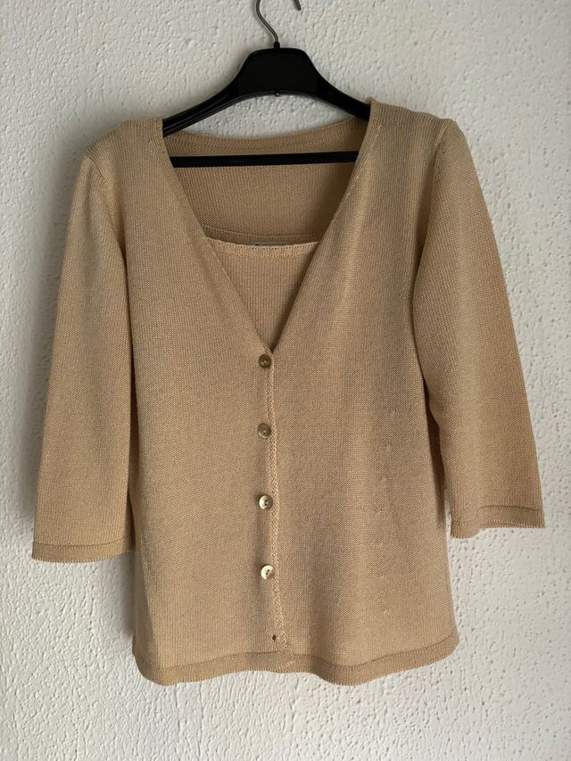 Twin set top e cardigan