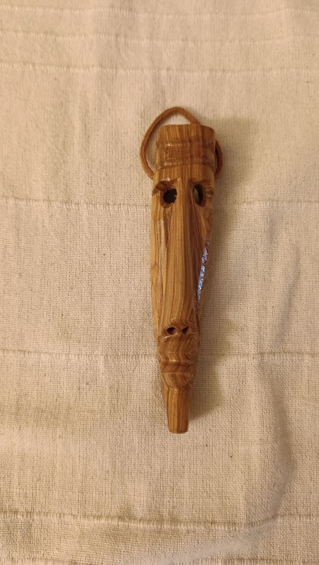 Piccola maschera africana etnica in legno