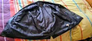 Chaqueta piel hombre marrón 