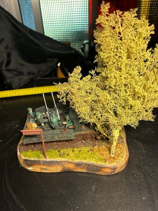 Diorama de la segunda guerra mundial.