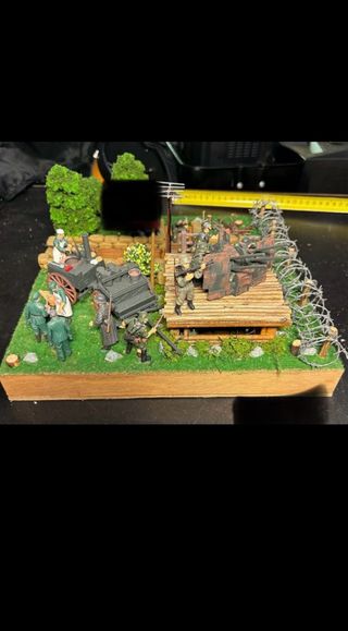 Diorama de trinchera.