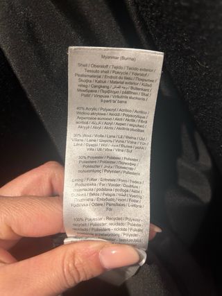 Cappotto donna nero avvitato