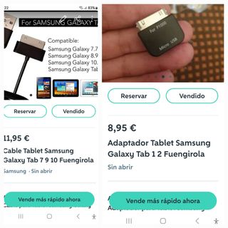 Cable Tablet Samsung Galaxy Tab 7 9 10 Fuengirola