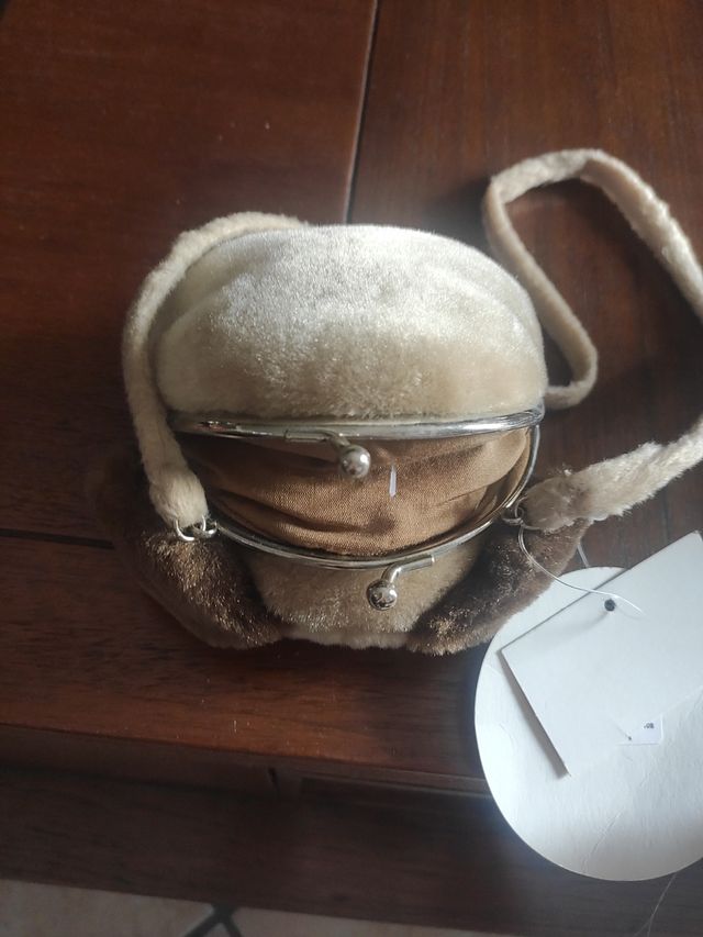 Bolso niña peluche 