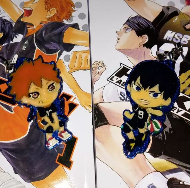 Set Llavero Haikyu!! resina sport keychain Otakus